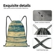 thumbnail image 4 of Daiia Retro Wooden Pattern Drawstring Backpack, Gym Bag, Lightweight Backpack, Water-Resistant Bag Travel Sports Backpack, Fitness Bag, Yoga Bag-Small, 4 of 6