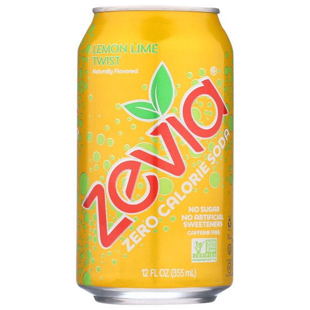 Zevia Soda Zero Calorie Lemon Lime Twist Can, 6/12 Fl Oz