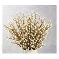 thumbnail image 2 of Pack of 36 Artificial Cream Winter White Weatherproof Berry Stem Branches - Waterproof Berries for Indoor and Outdoor Wreaths, Flower Arrangements, Porch Pots, and Christmas Decorations, 2 of 4