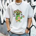 thumbnail image 3 of Men's T Shirt Summer New Trend Fashion Sweatshirt Loose Fit for Big and Tall Men Shirts 3XL, 3 of 4