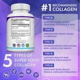 thumbnail image 5 of Toplux Multi Collagen Peptides Pills 1800mg Collagen Complex Type I, II, III, V, X for Better Skin & Hair, Strong Joint, Hydrolyzed Protein 90 Capsules, 5 of 7