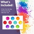 thumbnail image 2 of Polvo de colores YANENAN – 10 paquetes de 100 g (colores surtidos), 2 of 6
