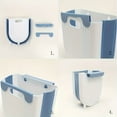thumbnail image 4 of Space-Saving Foldable Trash Can with Cabinet Hook - Modern, Compact Design for Kitchen & Bathroom - Durable Plastic, No Power Needed, 4 of 9
