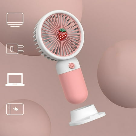 

Portable Hand-held Fan Small Desk Fan Cooler Cooling USB Rechargeable