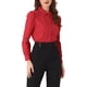 thumbnail image 4 of Camisa Leotardo INSPIRE CHIC para Mujer, Casual de Negocios, con Cuello, Botones, Manga Larga, Body Top XL Rojo, 4 of 6