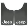 Plasticolor Jeep 11” x 19” Easy-Fit Universal Fit Automotive Mud Guards, Black, 1 Pair