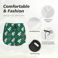 thumbnail image 6 of Lsque Gingerbread Snowman Cookies Printed Women's Running Shorts with Liner Pockets,Elastic Quick Dry Workout Athletic Gym Yoga Shorts,Womens High Waist Shorts-, 6 of 9