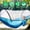Royal Blue+Sky Blue, variant on Teqhome 3-in-1 Camping Hammock Hammock with Mosquito Net 440lbs Capacity Dual-Way Zippers Attached Storage Pocket for Outdoor Travel Hiking Backpacking