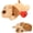 Gold, variant on Cat Calming Toy with Realistic Heartbeat - Soft Plush Heartbeat Toy ,Black | Heartbeat Cat Calming Toy, Anxiety Relief & Stress , Plush Toy with Heartbeat for Cats