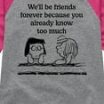 thumbnail image 3 of Peanuts - Friends Forever Marcie And Patty - Toddler & Youth Girls Raglan Graphic T-Shirt, 3 of 6