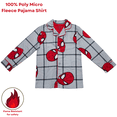 thumbnail image 5 of Marvel Spider-Man Boys Pajama Set Long Sleeve Button Down Coat Style Sleepwear 2 Piece, 5 of 8