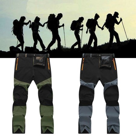 Men Outdoor Waterproof Long Pants Walking Hiking Soft Shell Trousers (Best Walking Trousers For Men)