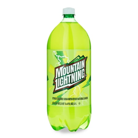 Great Value Mountain Lightning Citrus Flavored Soda Pop, 2 Liter Bottle