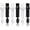 3 White +3 Black, variant on 6 Pairs Elastic No Tie Shoelaces, Universal Tieless Stretch Shoe Laces for Adults