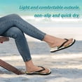 thumbnail image 4 of Summer Flip Flops Non-Slip Lightweight Rubber Sandals Vacation Beach Essentials Cute Frog Pattern, 4 of 8