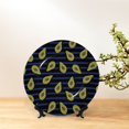 thumbnail image 6 of Cauagu Avocado Print Bone China Decorative Plate, Wall Mount Plate Holiday Decor Decorative Ceramic Plates with Stand Elegant Household Plates Decorative-8in, 6 of 6