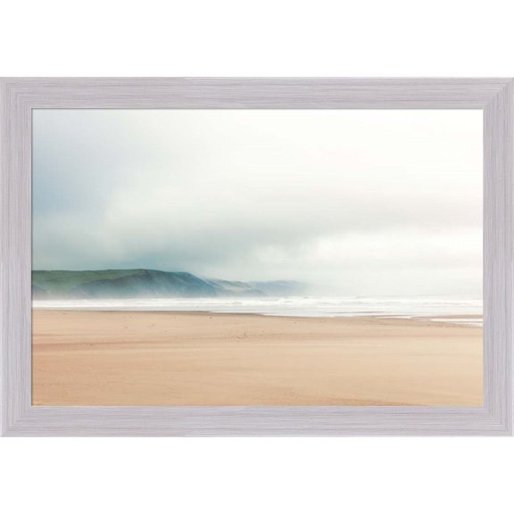 Great Art Now White Oceans 10 by Ian Winstanley, Framed Wall Art, 27W x 19H