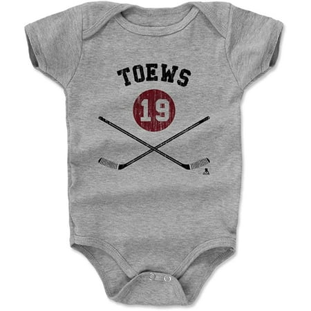 

500 LEVEL Jonathan Toews Baby Clothes Onesie Creeper Bodysuit 18-24 Months Heather Gray - Chicago Hockey Baby Clothes - Jonathan Toews Sticks K