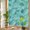 Turquoise, variant on Spring Floral Privacy Window Film, Decorative Stained Glass Window Film, Watercolor Elegant Summer Botanical Resuable Rainbow Static Cling for Home Bathroom Living Room Glass Door 17.7"x78.7"