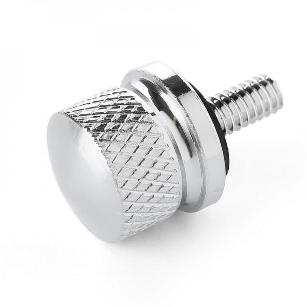 HOPQ For Sportster Softail Dyna Street Bob Fatbob 1996-2015 6mm Motorcycle Accessories 1/4 Knurled Rear Seat Bolt Screw