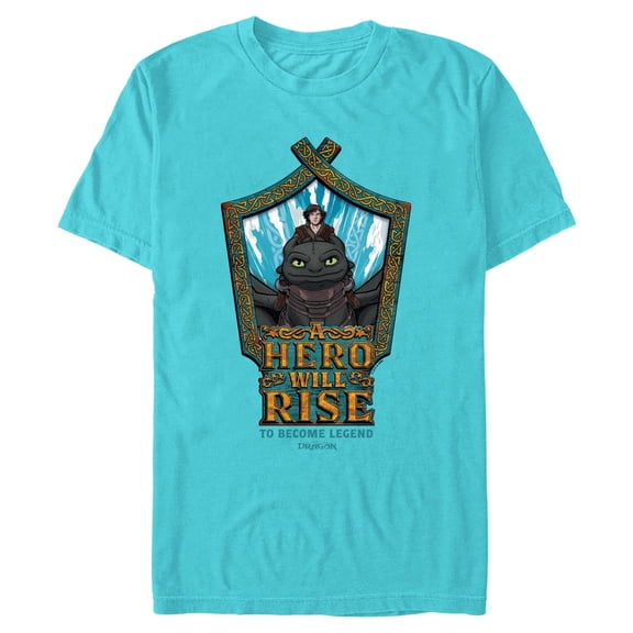 Mens How to Train Your Dragon A Hero Will Rise T Shirt