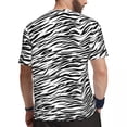 thumbnail image 4 of Black White Zebra Gym T Shirt Animal Print Harajuku T Shirts Man Vintage Tee Shirt Summer, 4 of 5