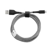 onn 6ft MFI Certified Lightning to USB-A Braided Charging Cable - Black