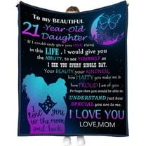 12 Year Old Girl Gifts, Gift for 12 Year Old Girl, Gifts for 12 Year Old Girl, 12 Year Old Daughter Throw Blanket 60"X50", Daughter Gifts from Mom