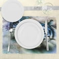 thumbnail image 3 of Ambesonne Animal Place Mats Set of 4, Blue Art Savannah Tigers, Standard Size, White Black Blue, 3 of 6