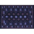 thumbnail image 1 of Ahgly Company Indoor Rectangle Southwestern Blue Country Area Rugs, 2' x 5', 1 of 4