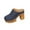 Navy, variant on Summer Sandals Women Chunky Heel Closed Toe Slip-on High Heel Sandals Spring Summer Casual Leisure Dressy Daily Shoes Outerwear
