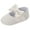 White, variant on Baby Girls Mary Jane Flats with Bowknot Floral Princess Wedding Dress Shoes Soft Newborn Infant Cloth Crib First Walkers Prewalker