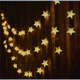 thumbnail image 2 of Cadena de luces LED de estrellas 50 luces de Navidad blancas cálidas JAMW Sencillez, 2 of 5