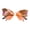 Gradient powder, variant on Ywmsfl Butterfly Sunglasses Rhinestone Sunglasses Cat-Eye Women Rimless Sunglasses Small Face Butterfly Glasses