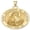 Yellow Gold, variant on Picturesongold.Com Saint Catherine Religious Necklace Pendants Adult-1in Quarter-14K White Gold