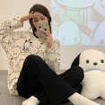 thumbnail image 4 of Conjunto de pijama de Anime Sanrio Cinnamoroll Kuromi My Melody Naiste, ropa de casa informal Kawaii, pantalones largos de manga larga, primavera y otoño, 4 of 4