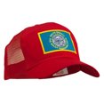 thumbnail image 5 of South Dakota Flag Patched Mesh Cap - Red OSFM, 5 of 5
