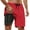 Z166-Red, variant on CHENge Anti-Chafe Swim Trunks with Liner Casual Tropical Print Quick Dry Beach Swimming Shorts with Liner Stretch Fabric Swimwear Bathing Suits