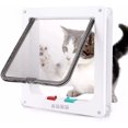 thumbnail image 1 of Puerta para gatos, puerta para gatos con imán de 4 direcciones, puerta para gatos con túnel de apertura, perros controlables o animales pequeños con cerradura, L 25*23,5*5,3 cm ER, 1 of 5