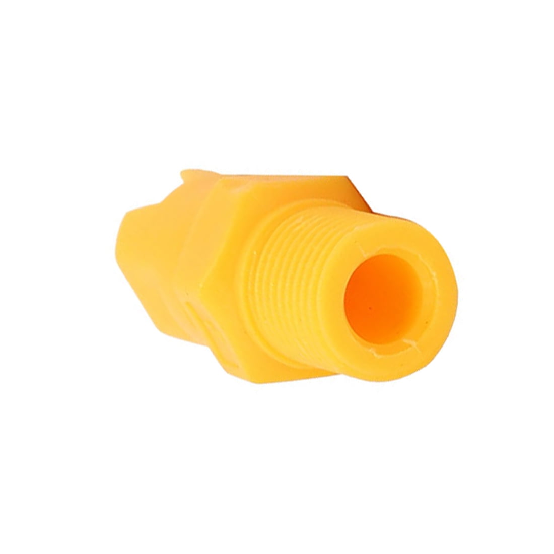 1/8PT Male Thread 65 Degree PP Standard Veejet Flat Fan Spray Tip Yellow 3pcs