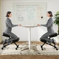 thumbnail image 2 of Costway 2 PCS Height Adjustable Kneeling Chair with Angled Seat to Relieve Pain Wheels, 2 of 10