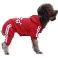 thumbnail image 1 of Una Variedad Ropa para Sudaderas Patas Ropa para Con Botones Artículos para Ropa para Gatos Nuevos Estilos Otoño E Invierno (Rojo XS), 1 of 8
