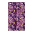 thumbnail image 1 of Floral Hanging Pocket Organizer, Illustration of Repetitive Style Tropical Flowers in Romantic Gradient Tones, Printed Polyester Storage Bag with Pockets, 21" x 31", Multicolor, 1 of 2
