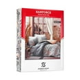 thumbnail image 7 of SUSSEXHOME Aztec Gray Cotton Duvet Cover Set, Twin Size Duvet Cover, 1 Duvet Cover, 1 Fitted Sheet and 2 Pillowcases, Iron Safe, Hypoallergenic, Breathable , Machine Washable, 7 of 7