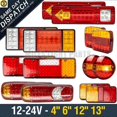 thumbnail image 1 of 12V 24V LED REAR TAIL LIGHTS LAMP MULTI FUNCTION TRAILER CARAVAN TRUCK LORRY 2X, 1 of 1