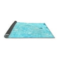 thumbnail image 2 of Ahgly Company Indoor Rectangle Abstract Light Blue Modern Area Rugs, 2' x 4', 2 of 4
