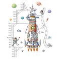 thumbnail image 5 of Tabla de crecimiento de altura de astronauta pegatinas de pared para niños Peel and Stick calcomanías de pared extraíbles para decoración para sala de estar para habitación de niños JAMW Sencillez, 5 of 5