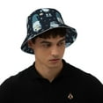 thumbnail image 6 of Kdxio Reflective Bucket Hat - Gnome and Snowflakes Print Bucket Hat for Men,Women, 6 of 9