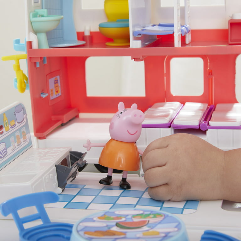  Peppa Pig, Peppa's Adventures, Peppa's Family - Juguete de casa  rodante para preescolar, set de vehículo a casa rodante, reproduce sonidos  y música, para niños a partir de 3 años 