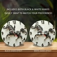 thumbnail image 2 of Artistic Iron Horse Wall Clock Unique Home Decor 10-Inch Silent Wooden Wall Clock, Battery Operated (AA Batteries Not Included), Artistic Home Decor, 2 of 7